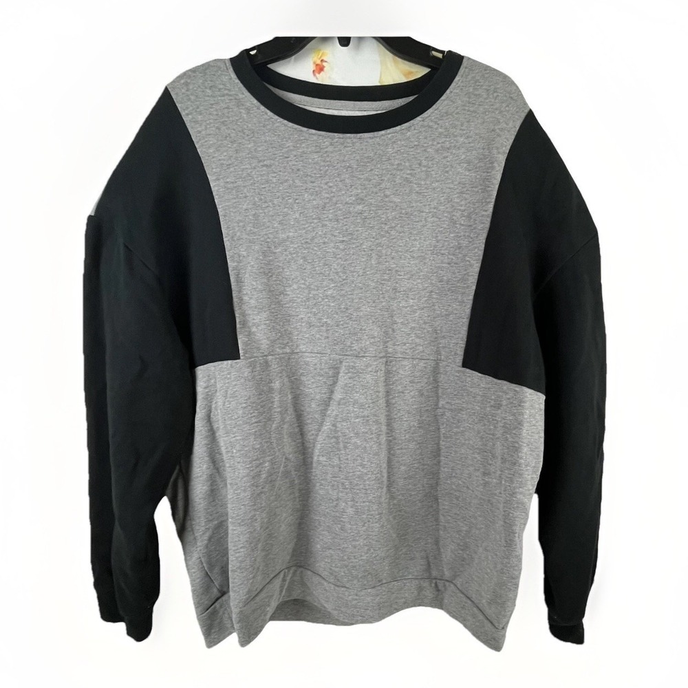 Edgar Ash Sweatshirt Men's Size XL X-Large Color Block Black Gray
